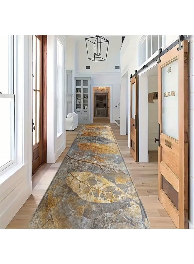 سجادة طويلة للممرات الداخلي  و الخارجي مستطيلة سمك 0.25 سم ضهر دوتس مانع الانزلاق سهلة التنظيف مثالية لغرفة المعيشة وغرفة الطعام والممرات غرف مشاية - Image 2